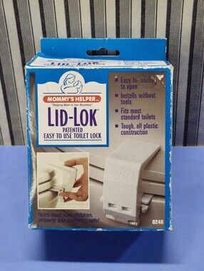 Mommy's Helper Lid-Lok Toilet Lock Model 0240 Child Safety New Open Box